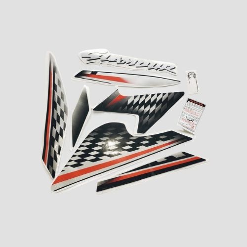Stckr Set Glamour 125 I3S Blk/Grey
