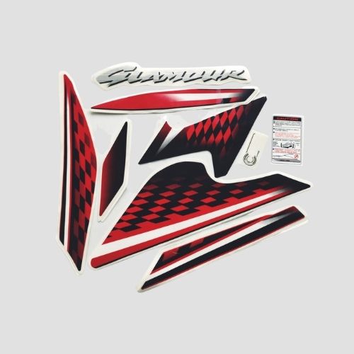 Stckr Set Glamour 125 I3S Blk/Red