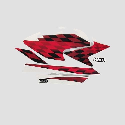 Stckr Set Glamour T9 Blk/Red
