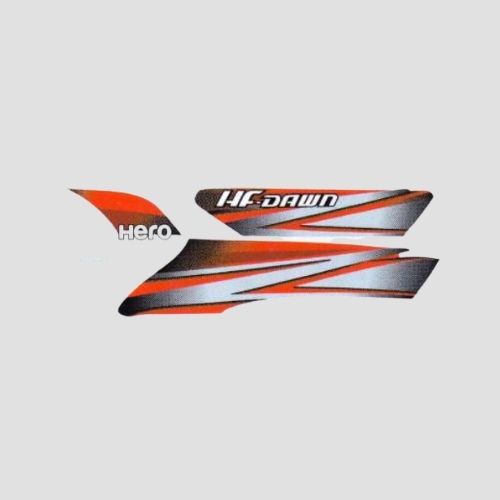 Stckr Set Hero Hfdawn [blk Tank-red] — motorcycle spare part Kenya