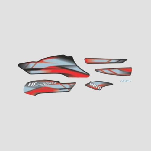 Stckr Set Hero Hfdlx IBS [2019] Blk/Red — motorcycle spare part Kenya