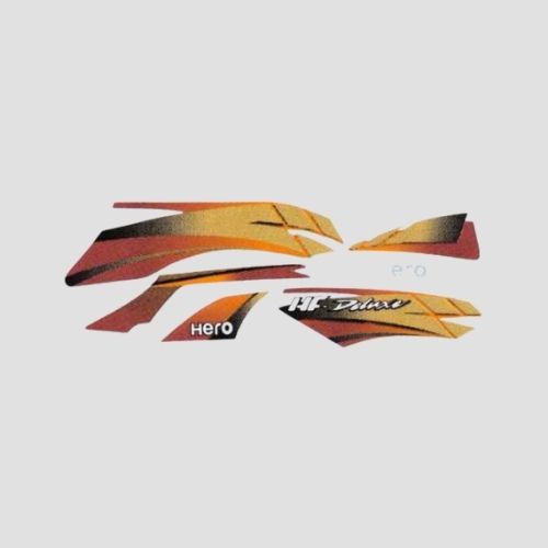 Stckr Set Hero Hfdlx T2 [red Tank] — motorcycle spare part Kenya