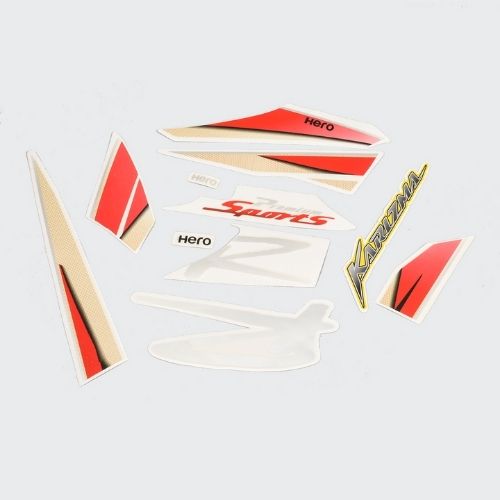 Stckr Set Hero Karizma R N/M [yel Tank] — motorcycle spare part Kenya