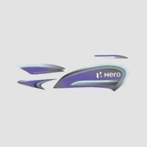 Stckr Set Hero Splendor Plus [BS6] [2020] [Blk-prpl] — motorcycle spare part Kenya