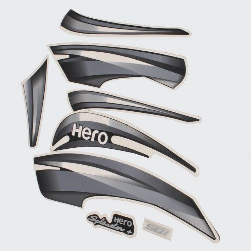 Stckr Set Hero Splendor Plus IBS [2019] [Blk-grey]