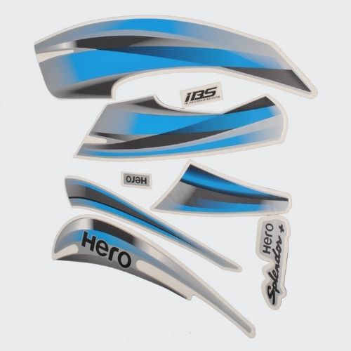 Stckr Set Hero Splendor Plus IBS [2019] [slvr Tank]