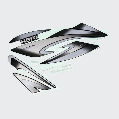 Stckr Set Hero Splendor Plus N/M [blk Tank-grey]