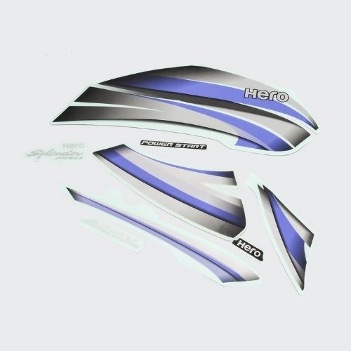 Stckr Set Hero Splendor Pro [blk Tank-blue]