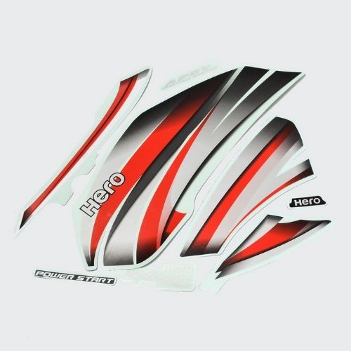 Stckr Set Hero Splendor Pro [blk Tank-red]