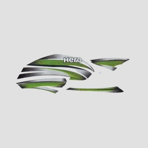 Stckr Set Hero Splendor Pro [grey Tank-grn] — motorcycle spare part Kenya
