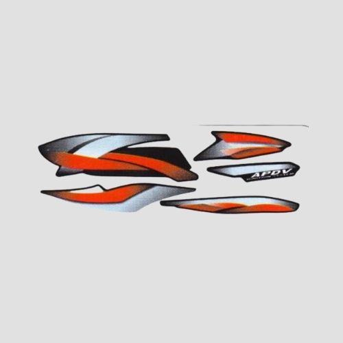 Stckr Set Hero Splendor Pro T3 [blk Tank-red] — motorcycle spare part Kenya