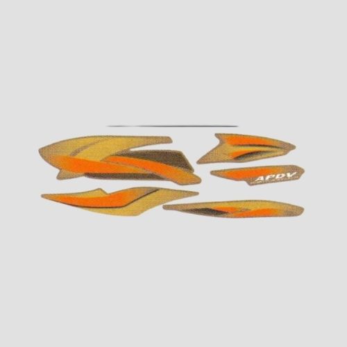Stckr Set Hero Splendor Pro T3 [golden Tank] — motorcycle spare part Kenya
