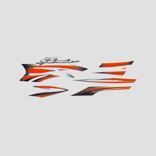 Stckr Set Hero Super Splendor T5 [blk Tank-red] — motorcycle spare part Kenya