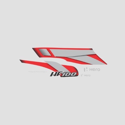 Stckr Set HF100 Blk/Red