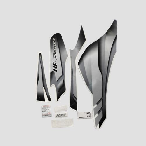 Stckr Set Hfdlx BS6 Blk/Slvr