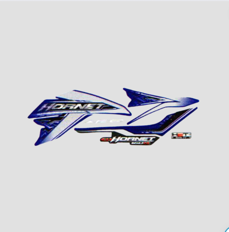 Stckr Set Hornet N/M [2019] ABS Blue Tank for Honda — motorcycle spare part Kenya