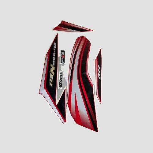 Stckr Set Neo T3 Red Tank for Honda — motorcycle spare part Kenya
