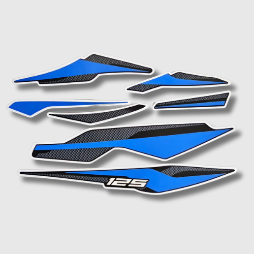 Stckr Set Pulsar 125 [2024] E20 Blk/Blue