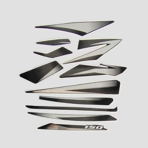 Stckr Set Pulsar 150 BS6 [2020] Blk/Grey