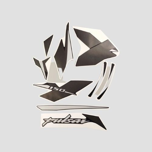 Stckr Set Pulsar 150 BS6 [2021] Blk/Slvr for Bajaj — motorcycle spare part Kenya