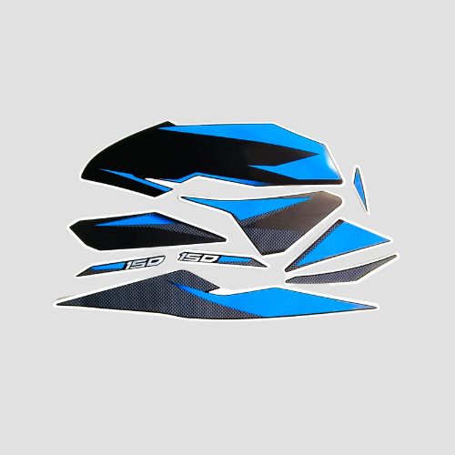 Stckr Set Pulsar 150 BS6 UG10 Blk/Blue