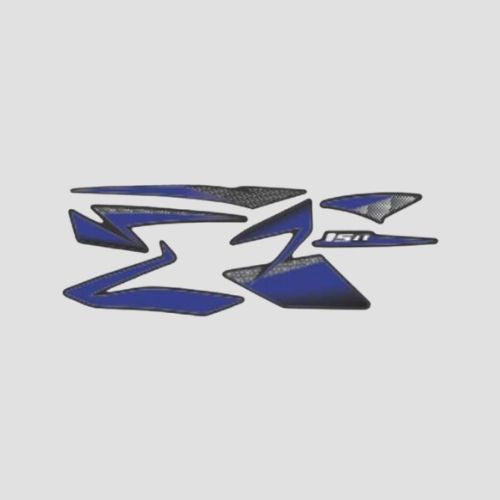 Stckr Set Pulsar 150 Twin Disk N/M [2019] Bk/Blue