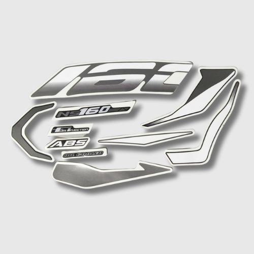 Stckr Set Pulsar 160NS BS6 Grey Tank