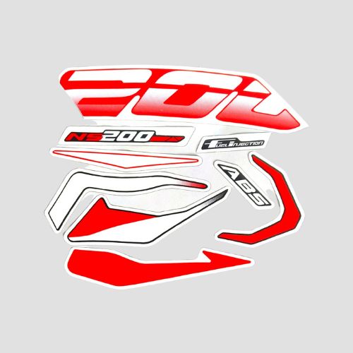 Stckr Set Pulsar 200NS BS6 Red Tank
