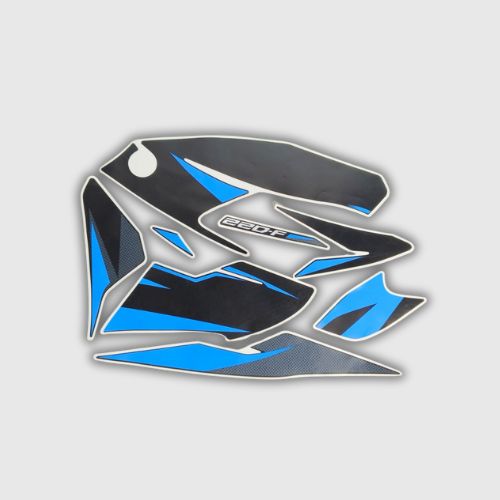 Stckr Set Pulsar 220F UG10 BS6 Blk/Blue for Bajaj — motorcycle spare part Kenya