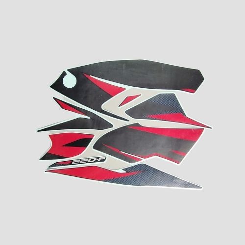 Stckr Set Pulsar 220F UG10 BS6 Blk/Red for Bajaj — motorcycle spare part Kenya