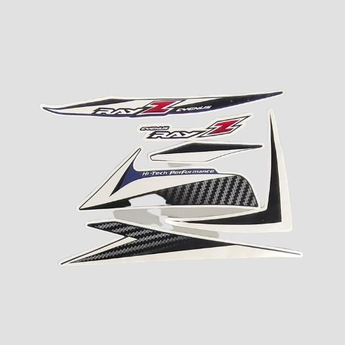 Stckr Set Ray Z T2 Blue Shield for Yamaha — motorcycle spare part Kenya