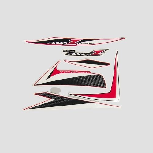 Stckr Set Ray Z T2 Red Shield