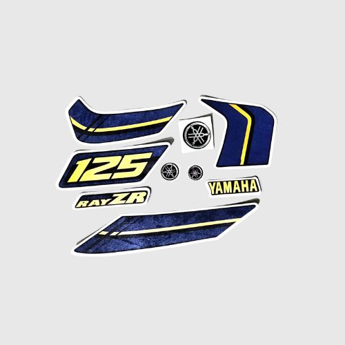 Stckr Set Ray ZR 125 V3 Dark Matte Blue for Yamaha — motorcycle spare part Kenya