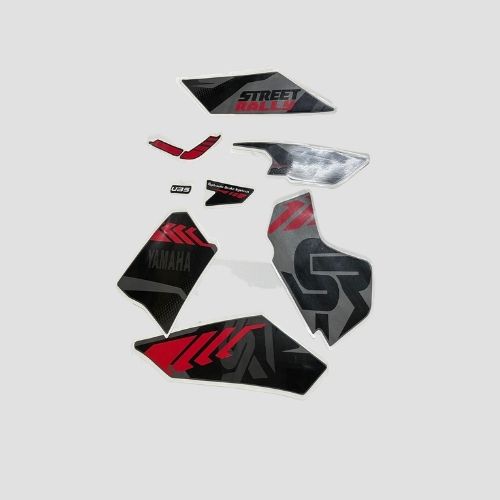 Stckr Set Ray ZR Street Rally Blk/Red for Yamaha — motorcycle spare part Kenya