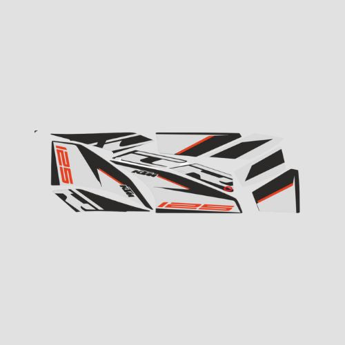Stckr Set RC125 T1 Whi Tank for KTM RC 125 — motorcycle spare part Kenya