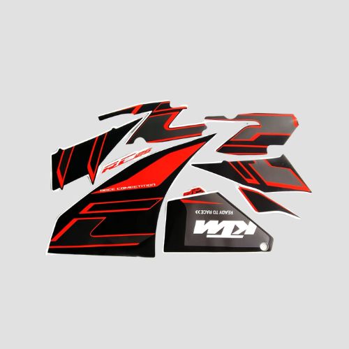 Stckr Set RC125 T2 Blk Tank for KTM RC 125 — motorcycle spare part Kenya