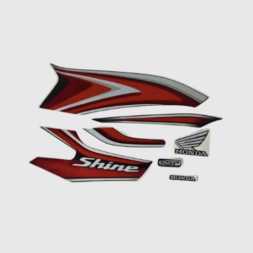 Stckr Set Shine 100 E20 Blk/Red