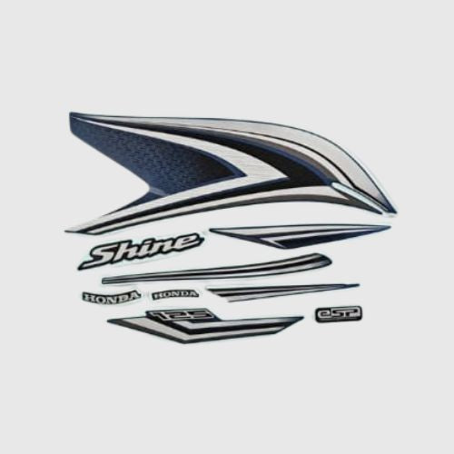 Stckr Set Shine 125 E20 Blue Tank