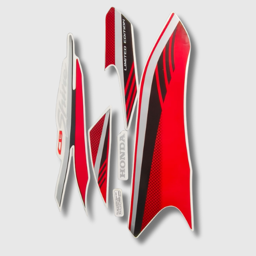 Stckr Set Shine Limited Edition Blk/Red for Honda — motorcycle spare part Kenya