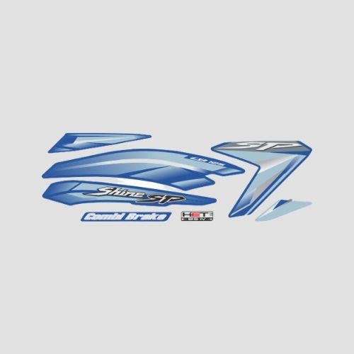 Stckr Set Shine SP T2 [blue Tank] for Honda — motorcycle spare part Kenya