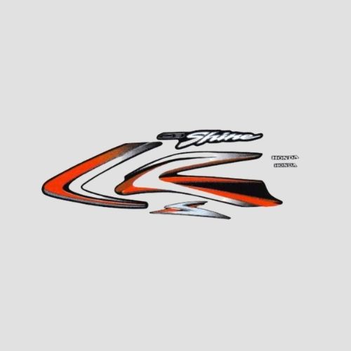 Stckr Set Shine T7/T8 [blk Tank-red] for Honda — motorcycle spare part Kenya