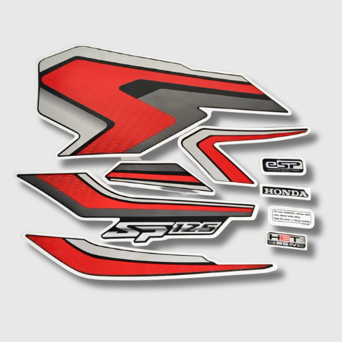 Stckr Set SP125 T3 E20 Blk/Red