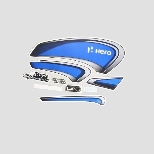 Stckr Set Splendor Plus BS6 E20 Blk/Blue