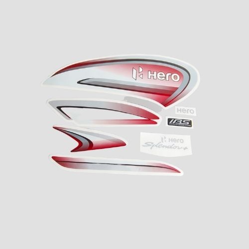 Stckr Set Splendor Plus BS6 [red Tank] Millenium Edtn