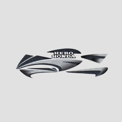 Stckr Set Splendor Plus N/M [blk Tank-grey] for Hero — motorcycle spare part Kenya
