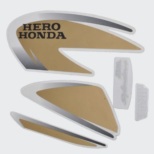 Stckr Set Splendor Plus [red Tank-golden] for Hero — motorcycle spare part Kenya