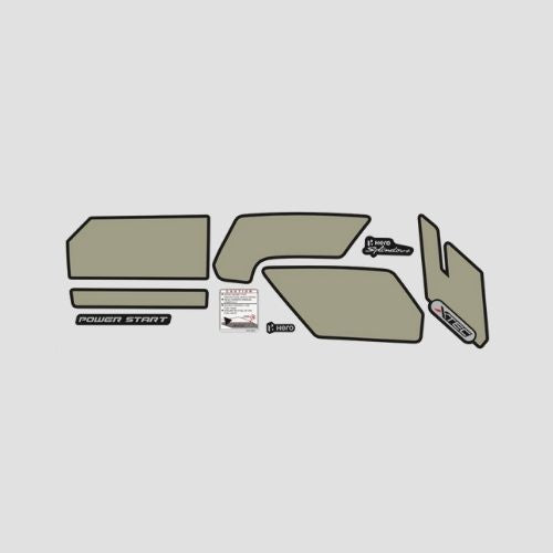 Stckr Set Splendor Plus Xtec Blk/Grey for Hero — motorcycle spare part Kenya