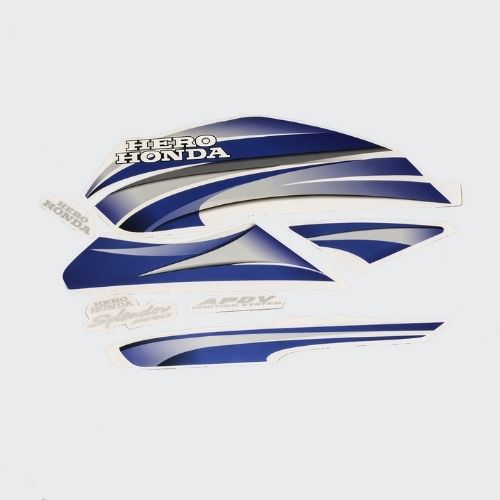 Stckr Set Splendor Pro [blue Tank-blue] for Hero — motorcycle spare part Kenya