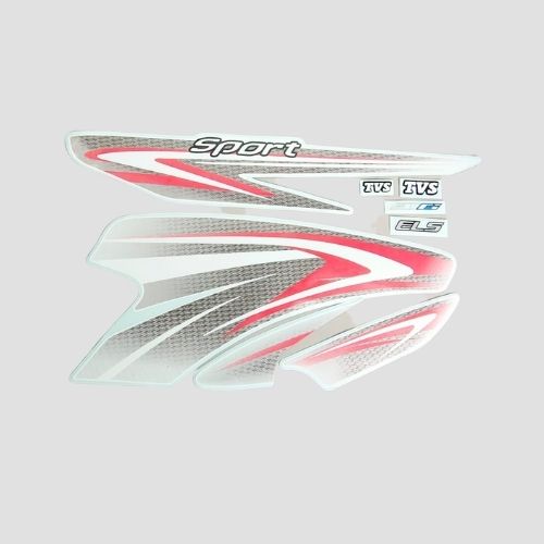 Stckr Set Sport BS6 Whi/Red