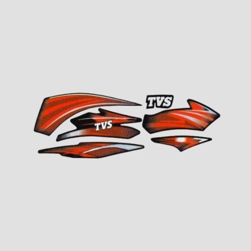 Stckr Set Star City 110 N/M [blk Tank-red] for TVS — motorcycle spare part Kenya
